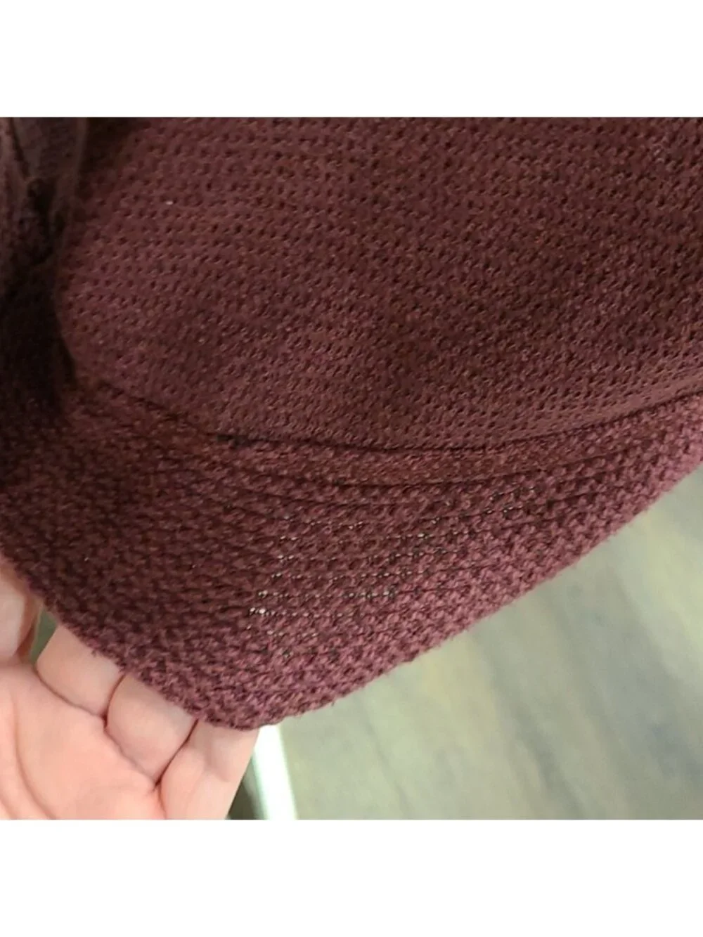 Lucky Brand Burgundy knit cowl neck sweater